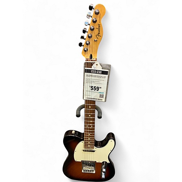 Used Fender Player Telecaster 3 Tone Sunburst Solid Body Electric Guitar