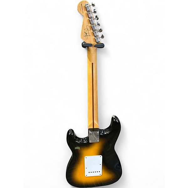 Used Fender Artist Series Jimmie Vaughan Tex-Mex Stratocaster 2 Color Sunburst Solid Body Electric Guitar