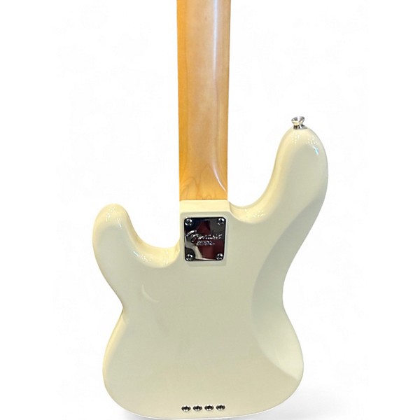 Used Fender American Standard Precision Bass Olympic White Electric Bass Guitar