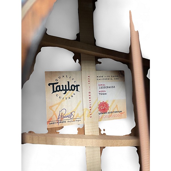 Used Taylor 724CE Natural Acoustic Electric Guitar