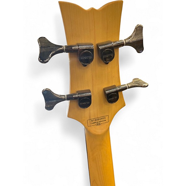 Used Schecter Guitar Research Raiden Special 4 String Trans Red Electric Bass Guitar