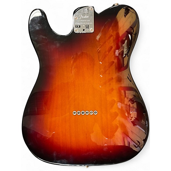 Used 2023 Fender American Professional II Telecaster 3 Tone Sunburst Solid Body Electric Guitar