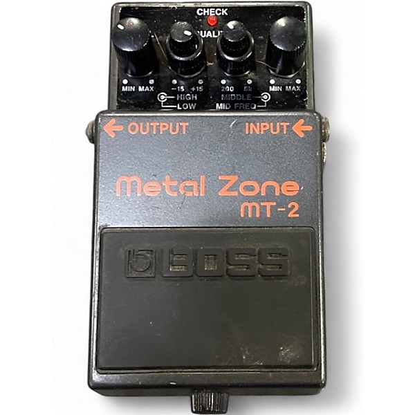 Used BOSS MT2 Metal Zone Distortion Effect Pedal
