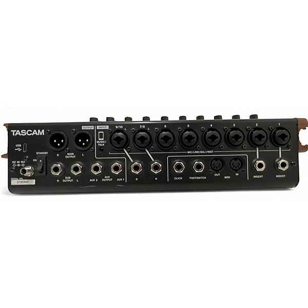 Used TASCAM model 12 Powered Mixer