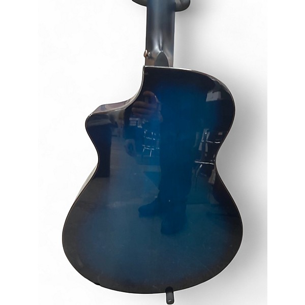 Used Breedlove PURSUIT EX S CONCERT TW BASS CE Trans Blue Acoustic Bass Guitar