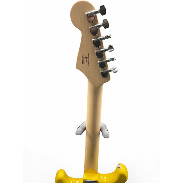 Used Squier Sonic Stratocaster Grafitti Yellow Solid Body Electric Guitar