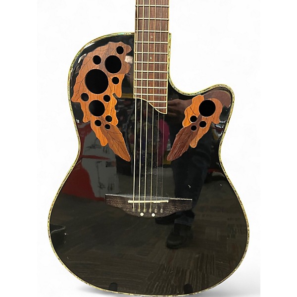 Used Ovation CC44 CELEBRITY Black Acoustic Electric Guitar