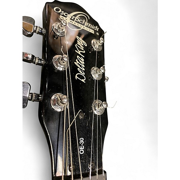 Used Oscar Schmidt OE30 Black Hollow Body Electric Guitar