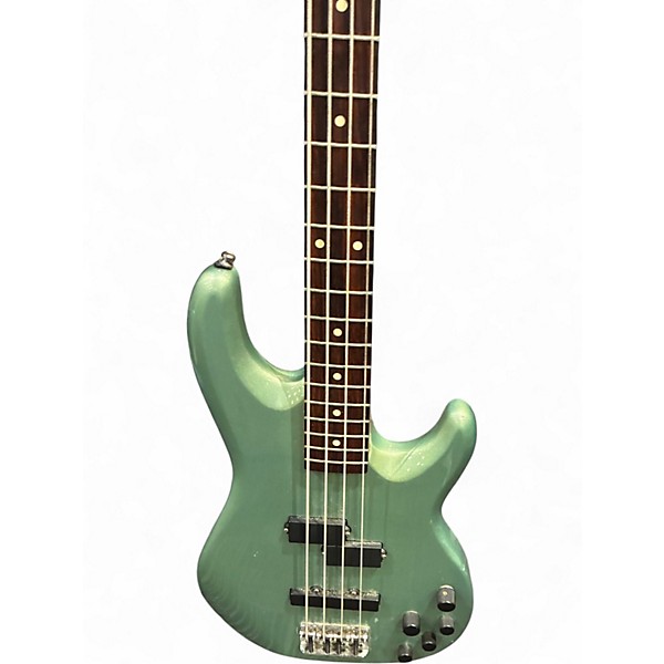 Used Fender Deluxe Zone Bass Sage Green Metallic Electric Bass Guitar