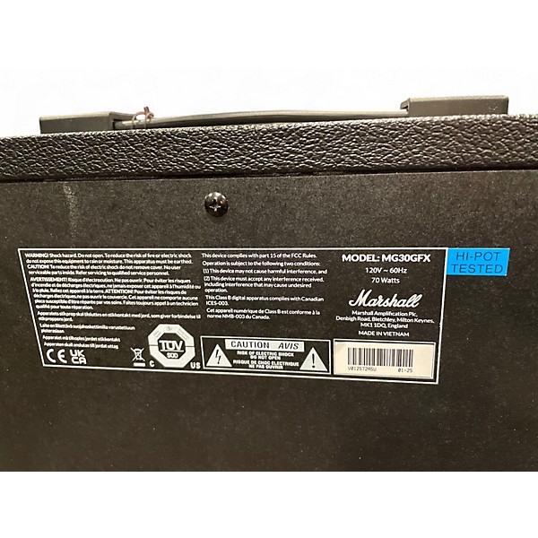 Used Marshall MG30FX 1x10 30W Guitar Combo Amp