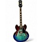 Used Epiphone ES335 Ocean Blue Burst Hollow Body Electric Guitar thumbnail