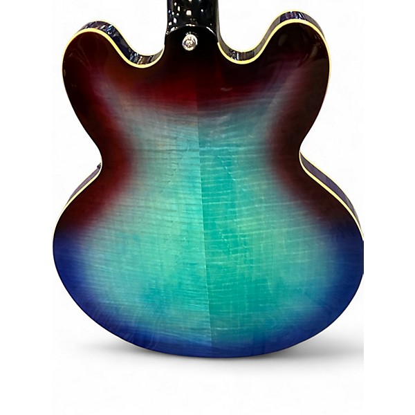 Used Epiphone ES335 Ocean Blue Burst Hollow Body Electric Guitar