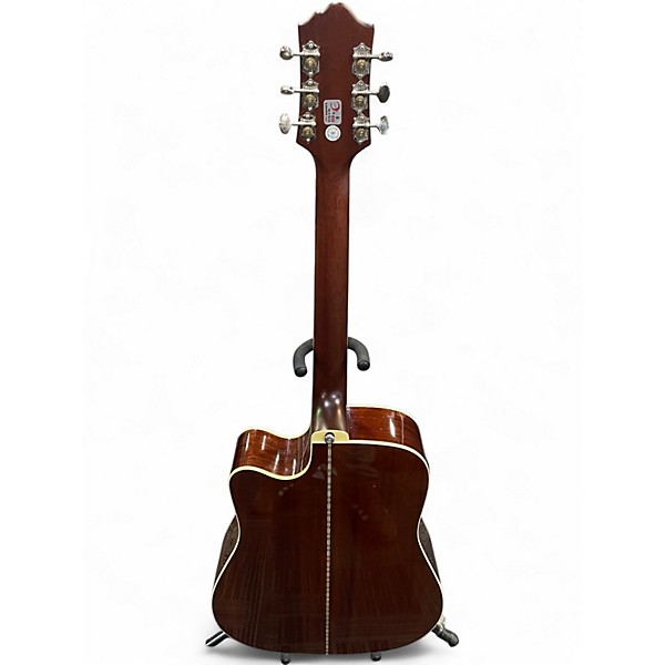 Used Epiphone DR500MCE Masterbuilt Natural Acoustic Electric Guitar