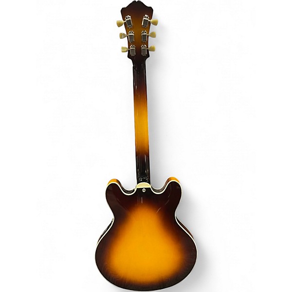 Used Eastman T386 2 Tone Sunburst Hollow Body Electric Guitar
