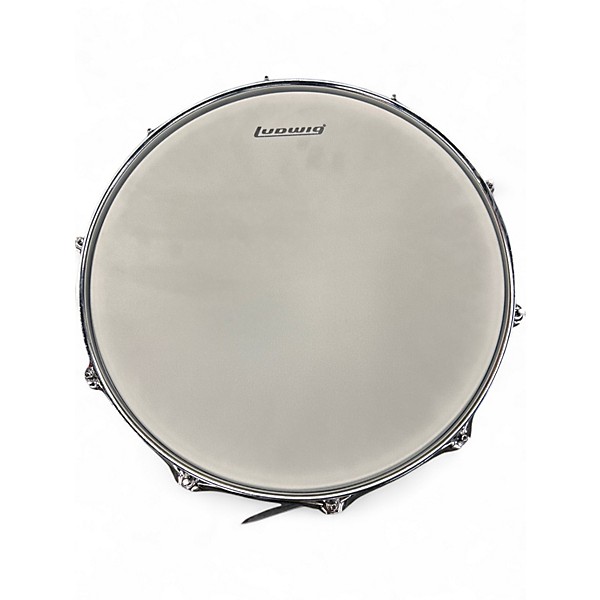 Used Ludwig 14X8 Supralite Snare Silver Drum