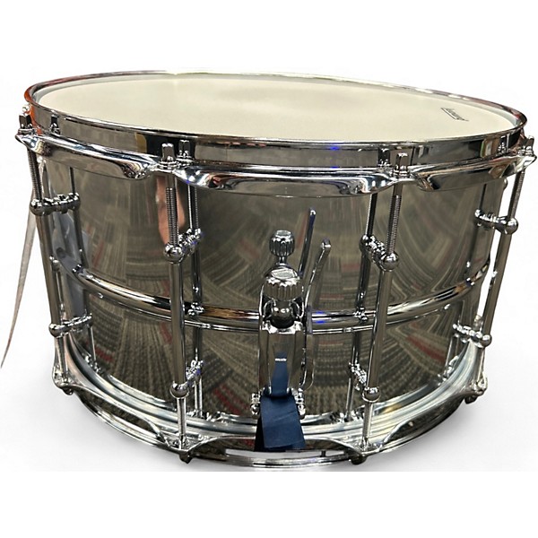 Used Ludwig 14X8 Supralite Snare Silver Drum