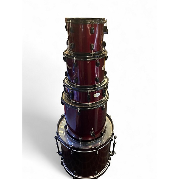 Used Pearl 5 Piece Soundcheck WINE Drum Kit