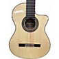 Used 2010s Cordoba 55FCE Thinbody Flamenco Natural Classical Acoustic Electric Guitar