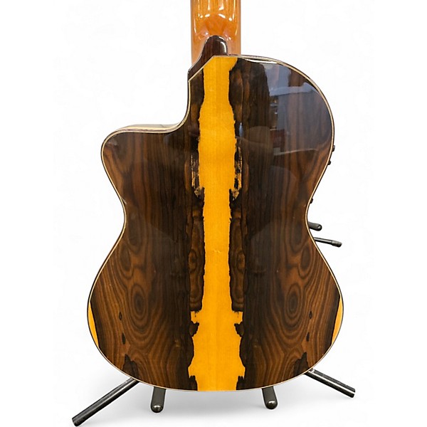 Used 2010s Cordoba 55FCE Thinbody Flamenco Natural Classical Acoustic Electric Guitar