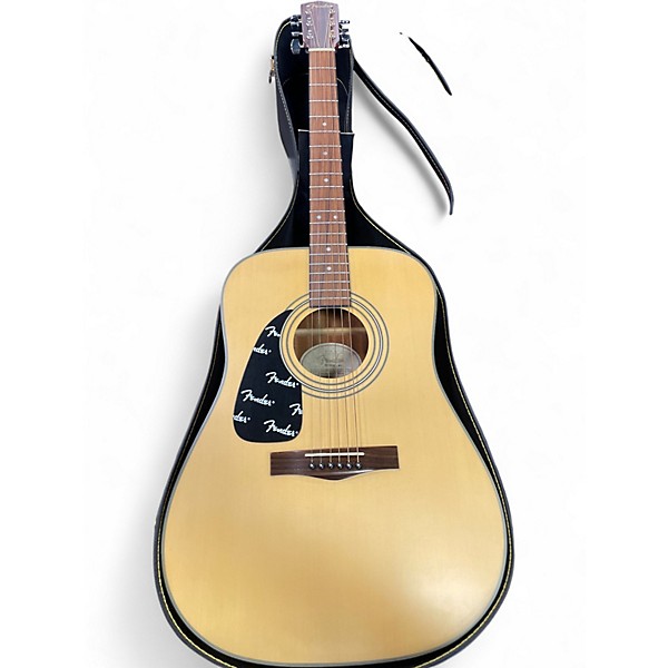 Used Fender DG10 Left Handed Natural Acoustic Guitar