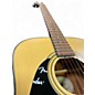 Used Fender DG10 Left Handed Natural Acoustic Guitar