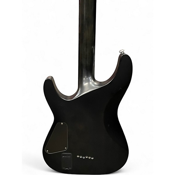 Used Schecter Guitar Research C1 Platinum Translucent Black Solid Body Electric Guitar