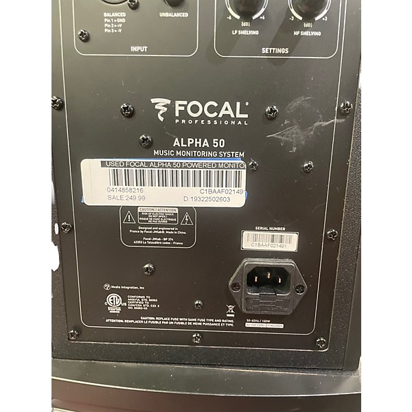 Used Focal ALPHA 50 Powered Monitor
