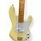 Used Vintage V4 Reissued Vintage Yellow Electric Bass Guitar
