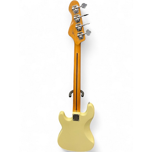 Used Vintage V4 Reissued Vintage Yellow Electric Bass Guitar