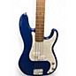 Used Squier Precision Bass Blue Electric Bass Guitar