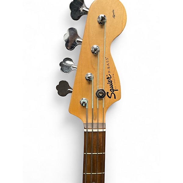 Used Squier Precision Bass Blue Electric Bass Guitar