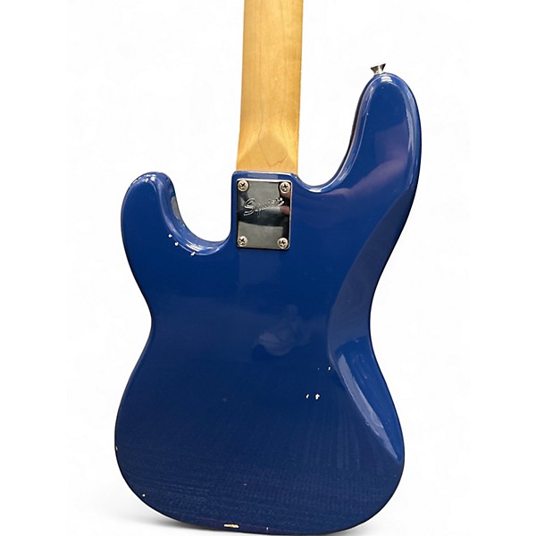 Used Squier Precision Bass Blue Electric Bass Guitar
