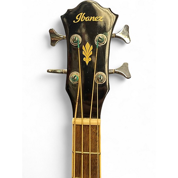 Used Ibanez AEB5E Black Acoustic Bass Guitar