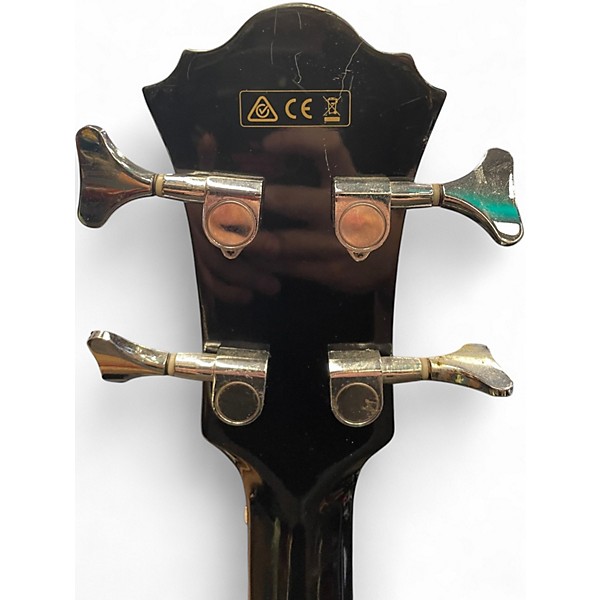 Used Ibanez AEB5E Black Acoustic Bass Guitar
