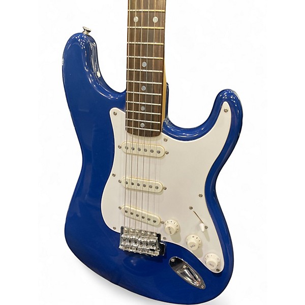Used Squier Standard Stratocaster Blue Solid Body Electric Guitar