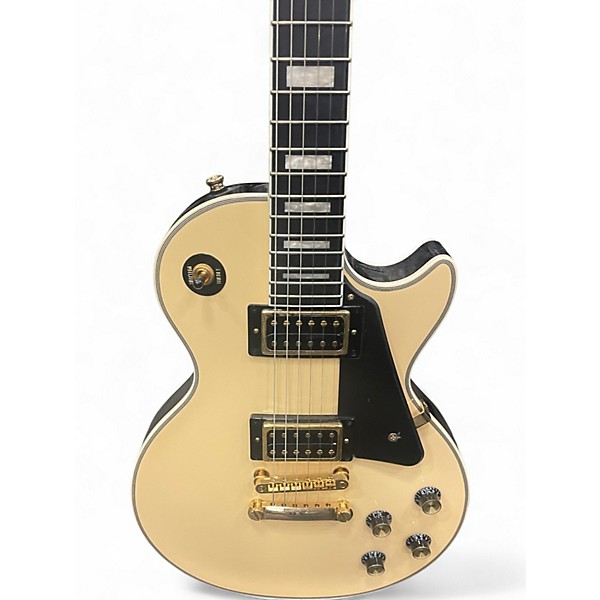 Used Epiphone Les Paul Custom Antique Ivory Solid Body Electric Guitar