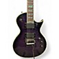 Used ESP LTD EC1000 FR Deluxe Purple Flame Solid Body Electric Guitar