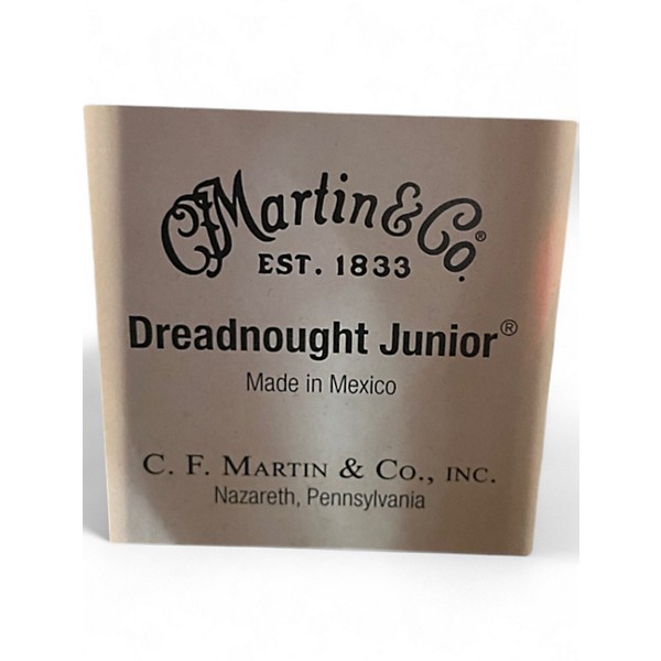 Used Martin DREADNOUGHT JR Natural Acoustic Guitar