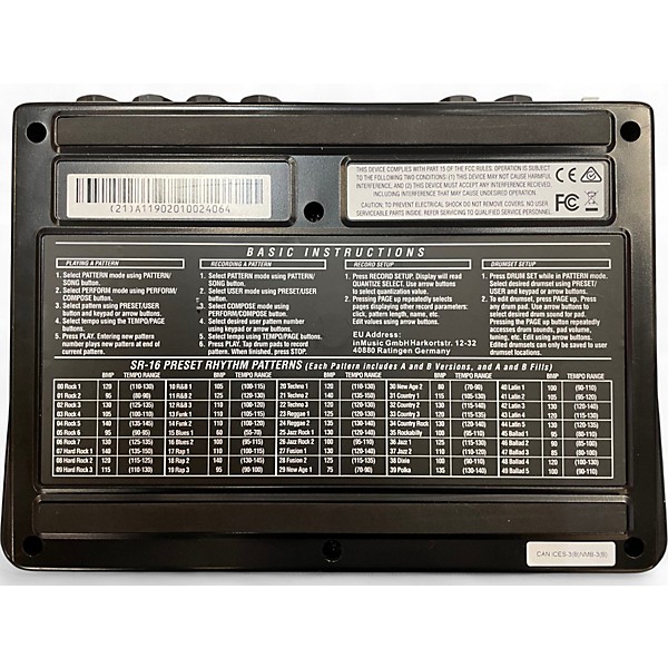 Used Alesis SR16 Drum Machine