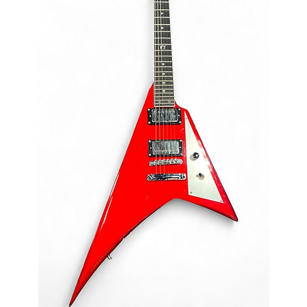 Used Kramer Charlie Parra Signature Vanguard Outfit Candy Apple Red Solid Body Electric Guitar