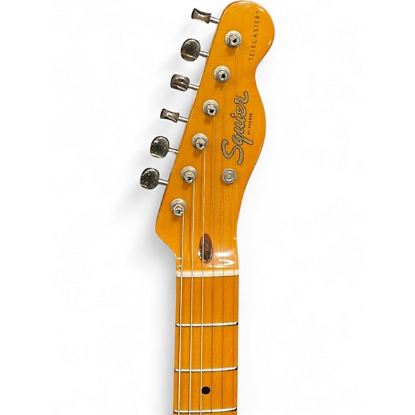 Used Squier Telecaster White Solid Body Electric Guitar