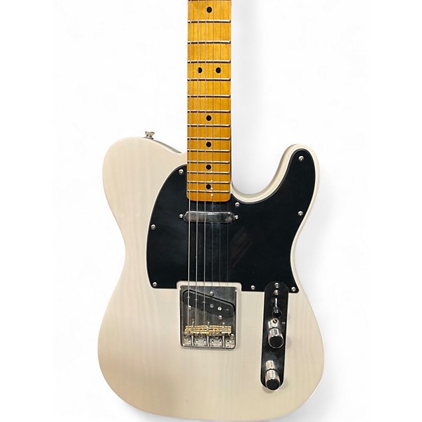 Used Squier Telecaster White Solid Body Electric Guitar