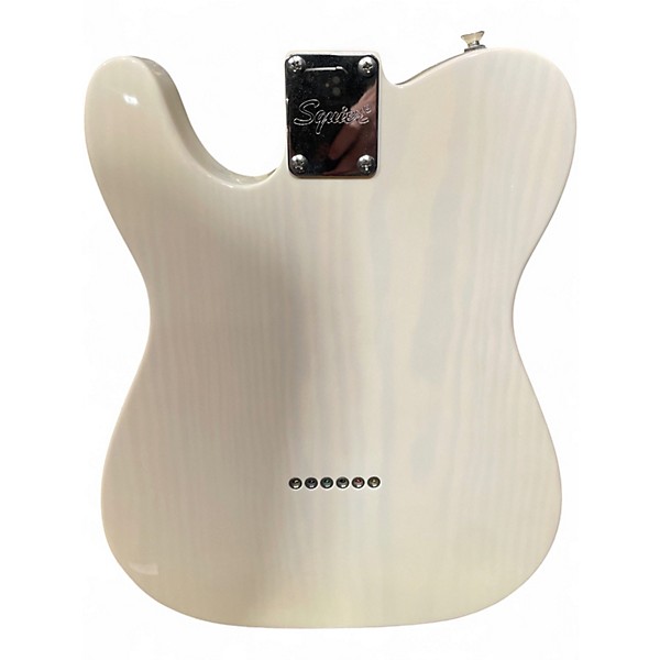 Used Squier Telecaster White Solid Body Electric Guitar