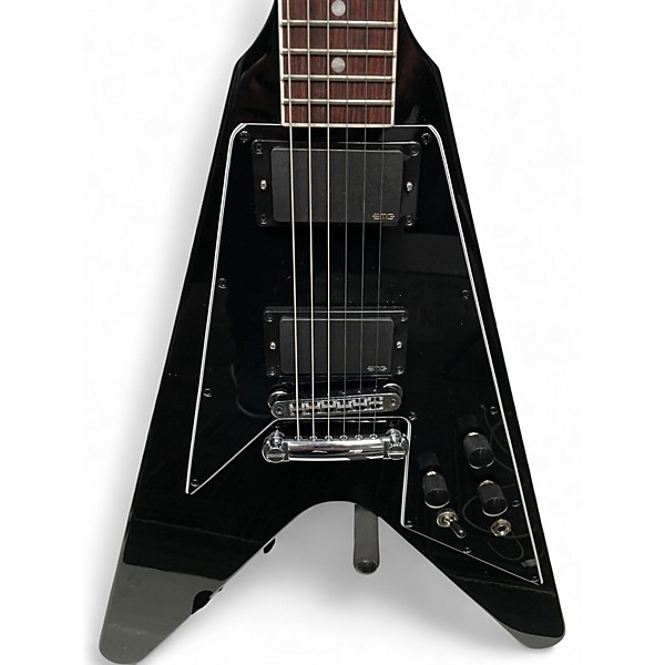 Used Gibson 70'S FLYING V MIRROR BLACK Solid Body Electric Guitar
