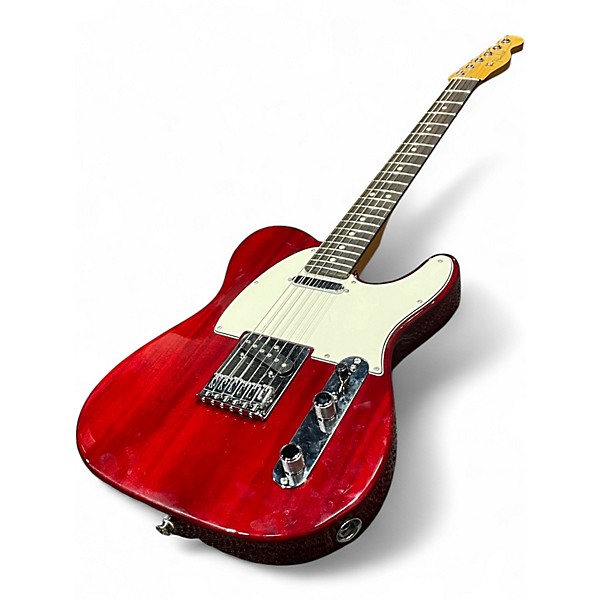 Used Fender Player II Telecaster Chambered Mahogany Body  TRANSPARENT CHERRY Solid Body Electric Guitar