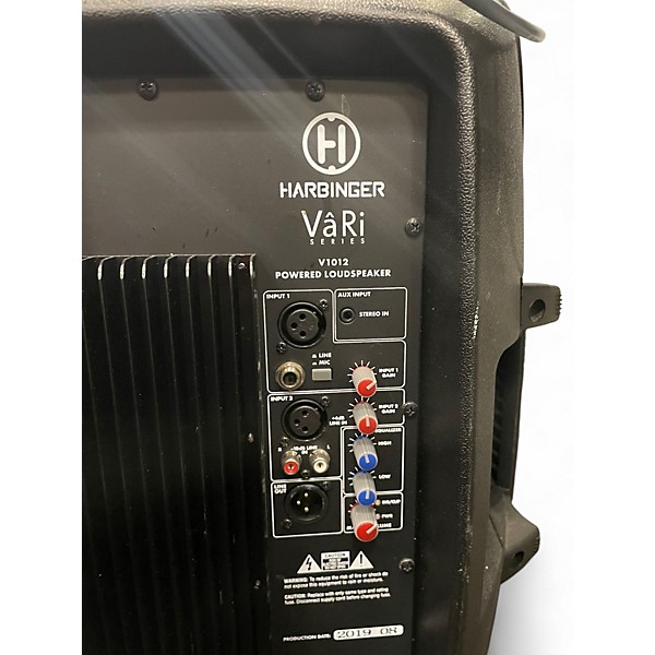 Used 2019 Harbinger VARI V1012 Powered Speaker