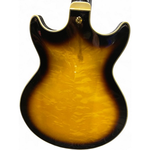 Used Ibanez AM93QM 2 Color Sunburst Hollow Body Electric Guitar