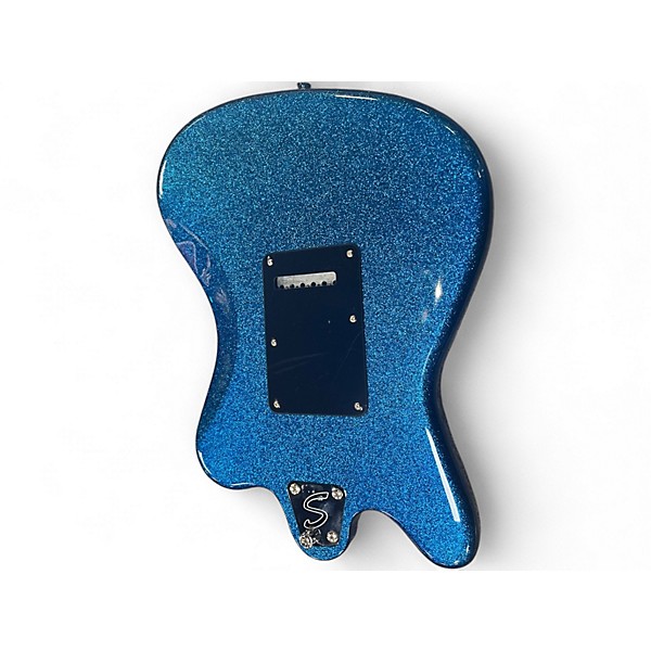 Used Squier Paranormal Series Super-Sonic Blue Sparkle Solid Body Electric Guitar