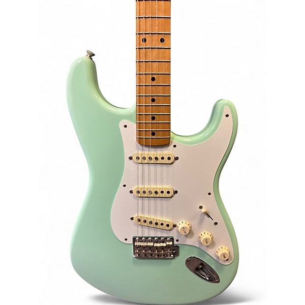Used 2015 Fender Classic Series '50s Stratocaster Surf Green Solid Body Electric Guitar
