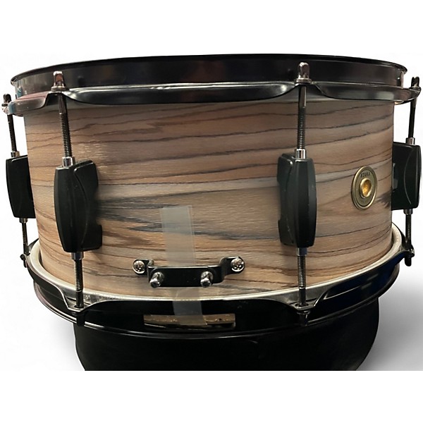 Used TAMA 14in WOODWORKS POPLAR ZEBRAWOOD Natural Drum